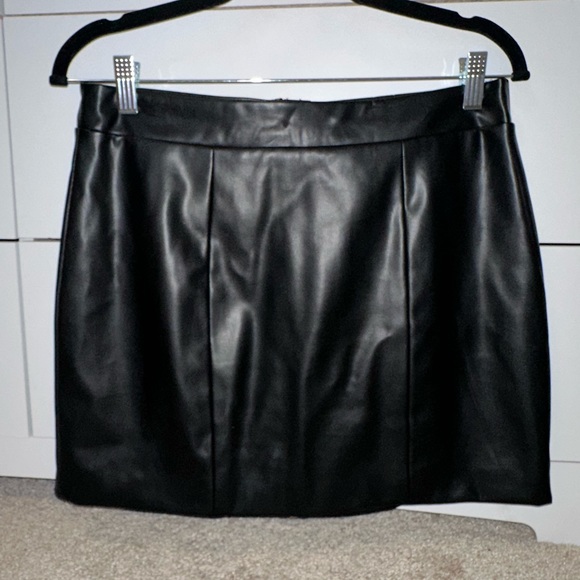Mini Leather Skirt - Picture 1 of 2